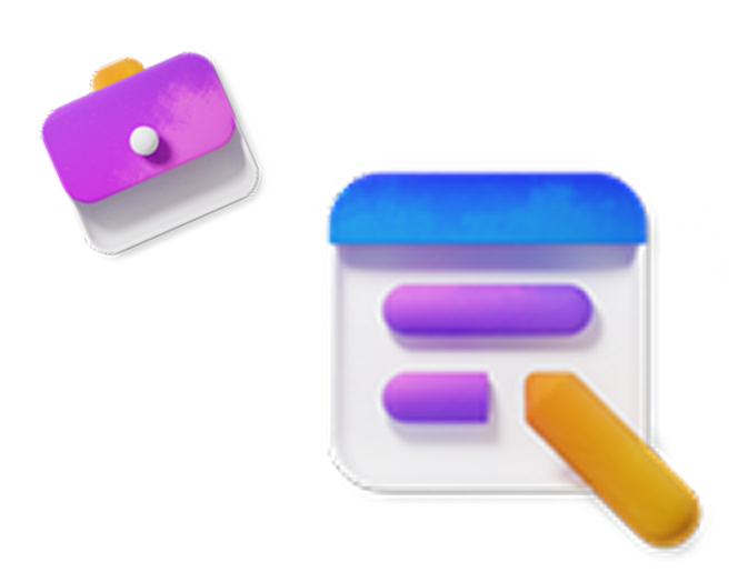Customer features 3D icons